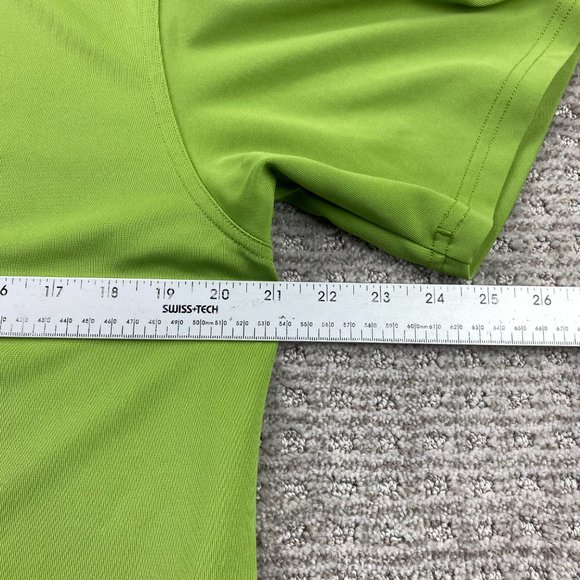 Under ARMOUR Golf Shirt Men Medium M Green Embroidered Logo - STAINS - READ - Picture 12 of 14